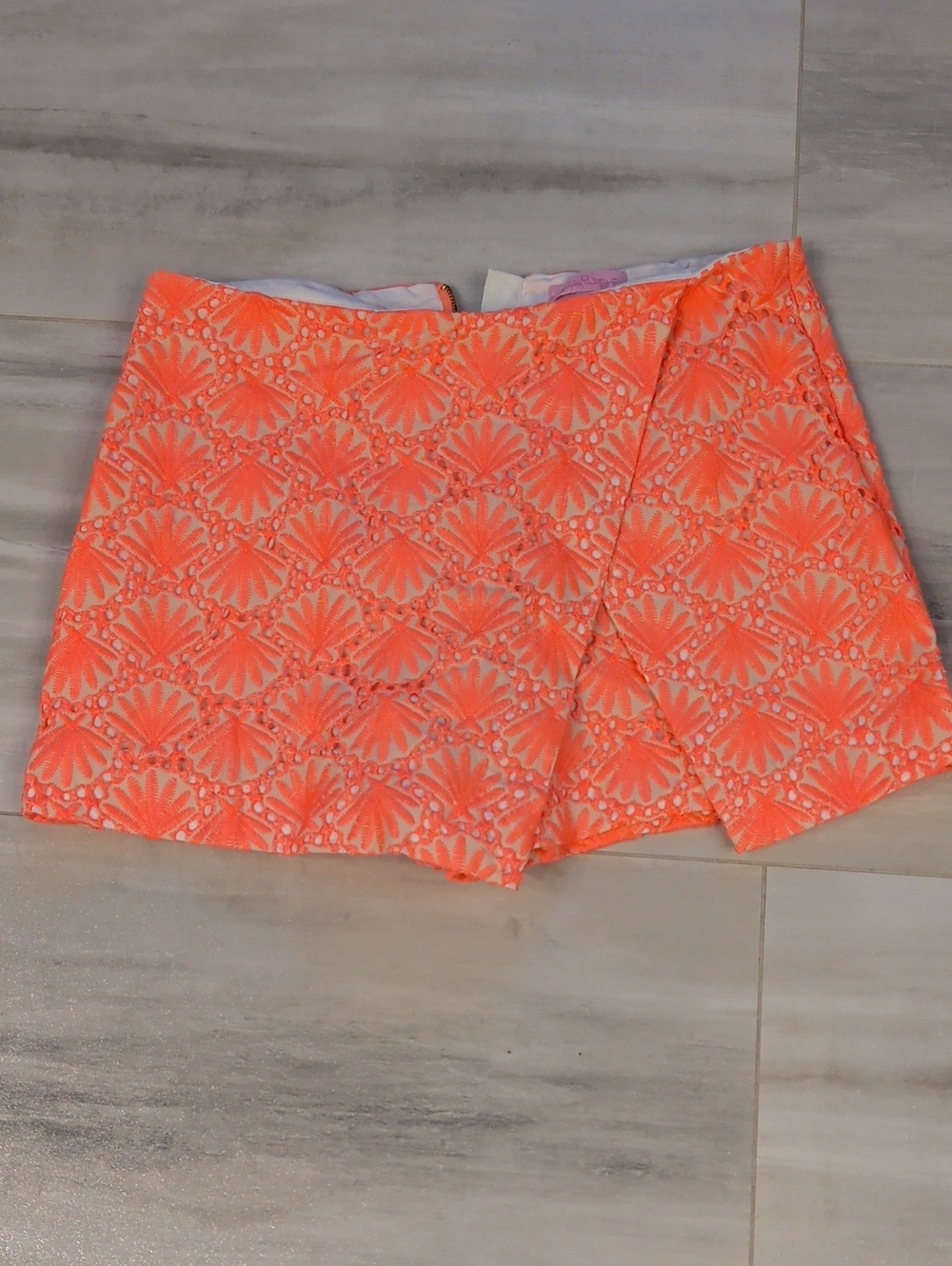 Lilly Pulitzer Seashell Eyelet Marii Skort Size 2